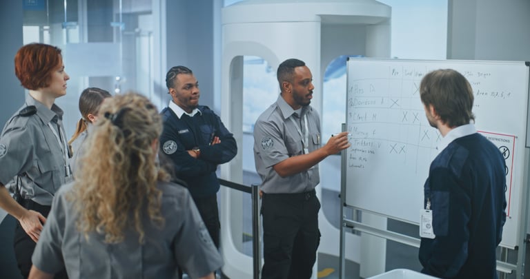 Security team briefing