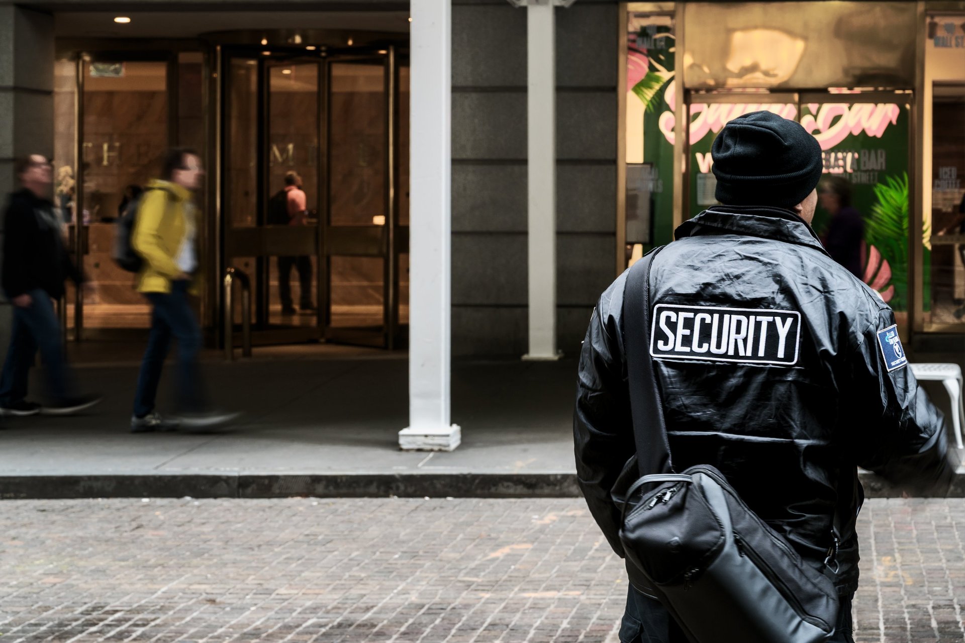 Security professional on duty